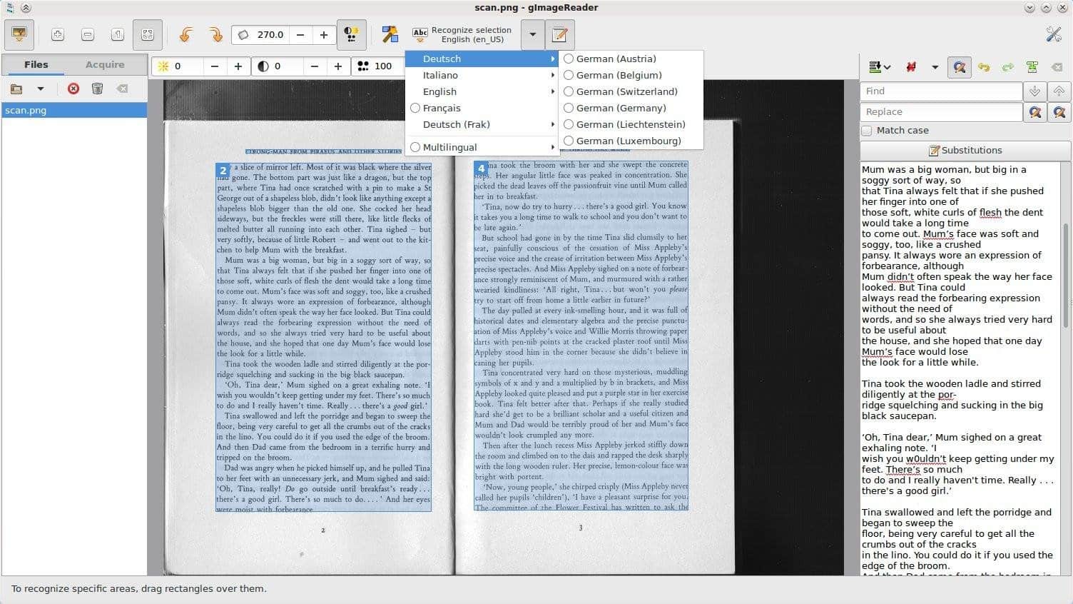 Linux: извличане на текста от изображения и PDF файлове с помощта на gImageReader