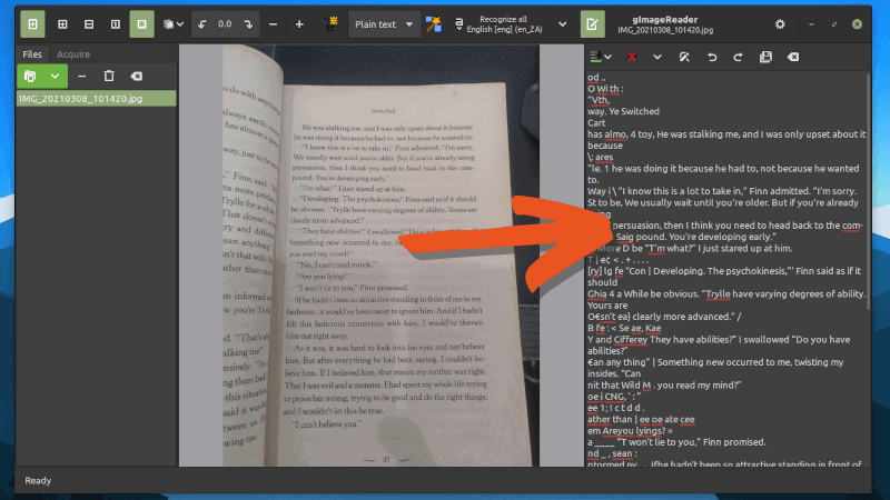 Linux: извличане на текста от изображения и PDF файлове с помощта на gImageReader