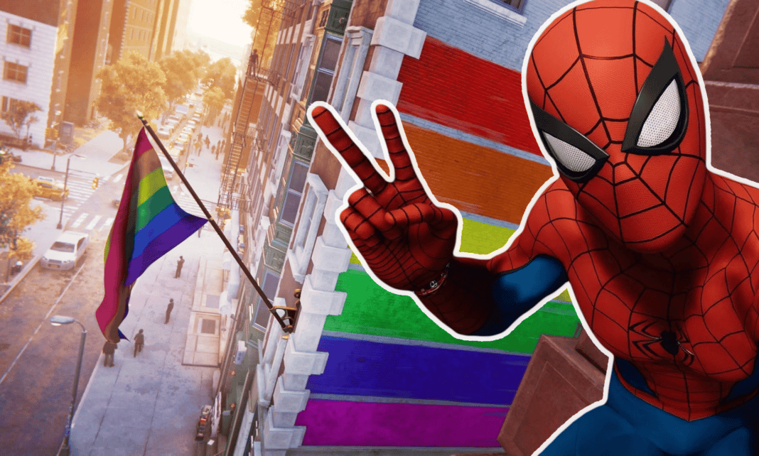 Spiderman_PS5 Сайтове наказаха моддър, премахнал „прайд“ флага от Spider-Man