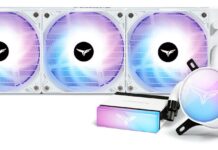 T-Force Siren DUO360 ARGB е водно охлаждане за процесора и флаш диска