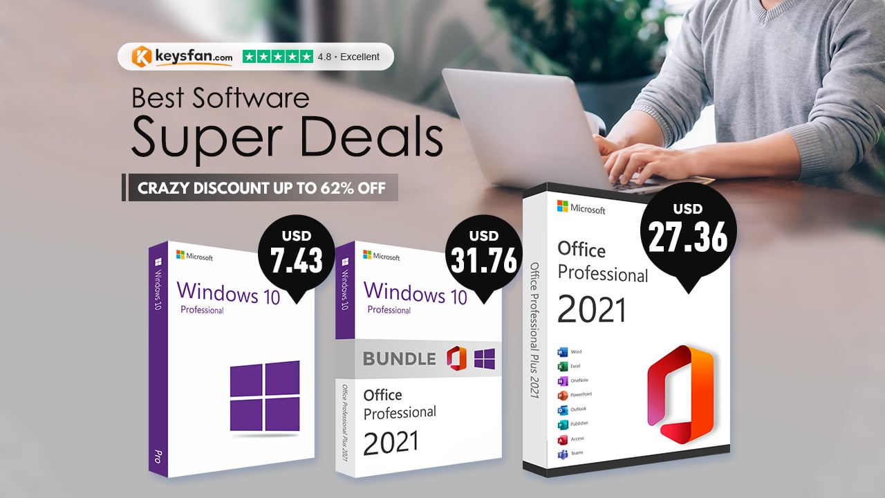 Доживотен MS Office за ,13, оригинален Windows 10 за ,49 и софтуерни инструменти при най-ниски цени!