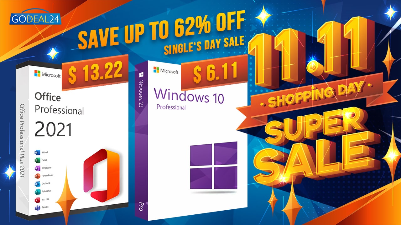 Само още една седмица, за да вземете Office 2021 едва за ,22, а Windows 10 само за ,11 по време на голямата разпродажба Double 11