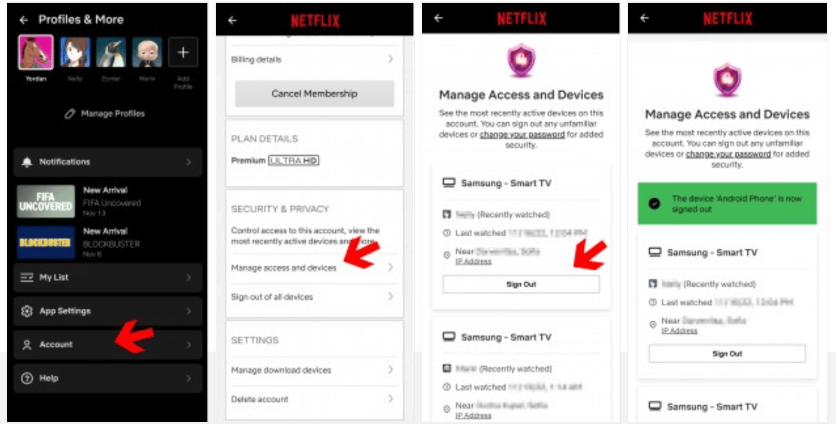 Netflix вече позволява да изхвърляте нежелани устройства от акаунта си