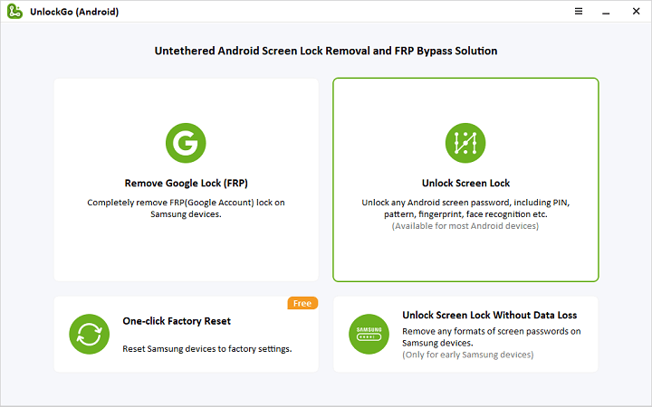 Android Unlocker - UnlockGo (Android)