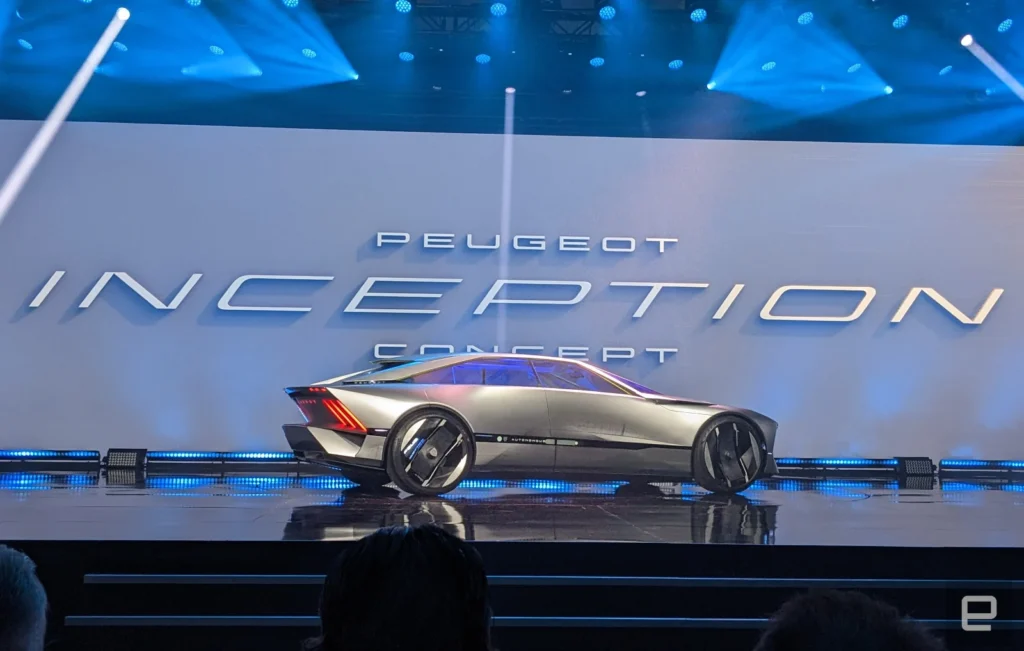 Peugeot представи своя концептуален електромобил „Inception“ на CES 2023