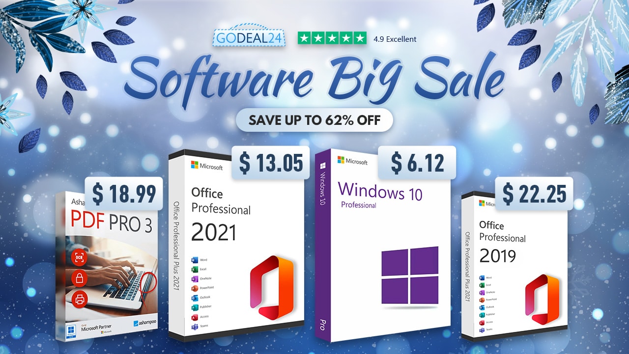 Новата промоция на Godeal24: вземете евтина ОС Windows 10 за ,12 и Office 2021 за ,95 плюс софтуерни инструменти при най-ниски цени!