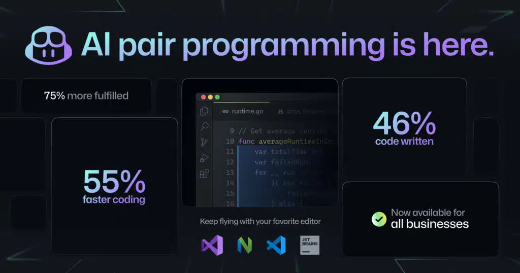 Корпоративната версия на ИИ генератора на код GitHub Copilot вече е общодостъпна