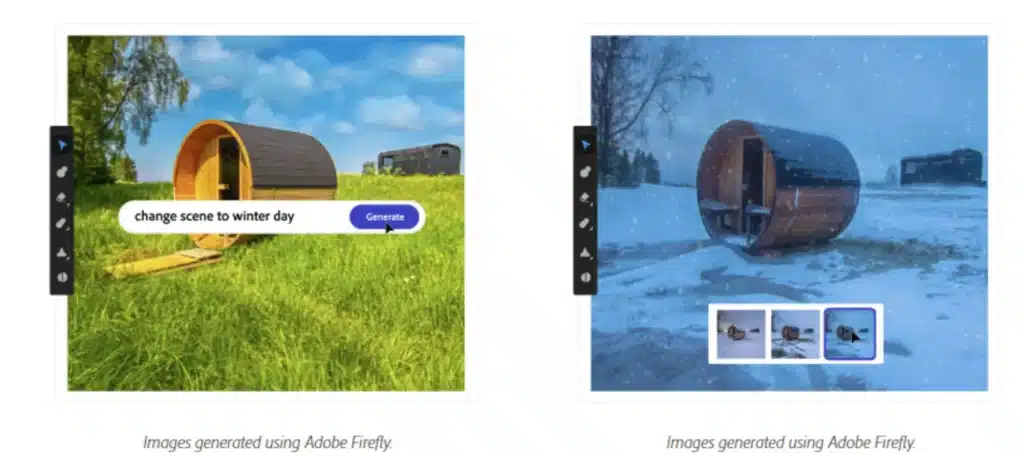 Adobe представи Firefly – генеративен ИИ, който позволява редактиране на изображения чрез текстови подкани
