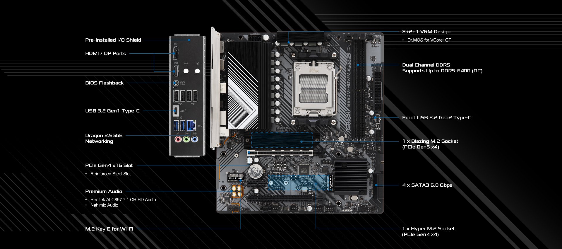 ASRock B650M-HDV/M.2 е първата дънна платка за AMD AM5 платформата с цена 5