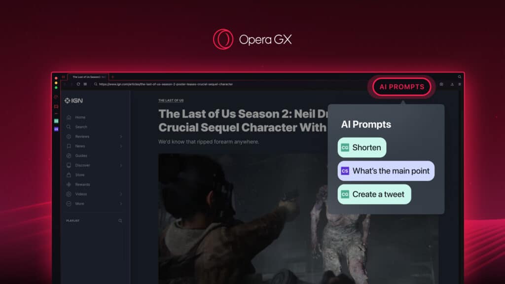 Opera интегрира ChatGPT плюс още няколко ИИ инструмента в своя браузър
