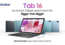 Световна премиера на флагманския таблет Blackview Tab 16с голям 11-инчов 2К дисплей