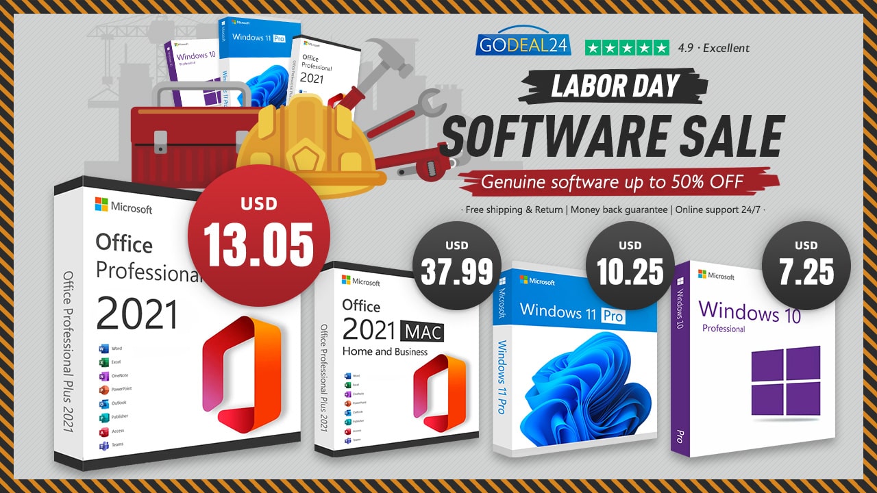 Godeal24 ви предлага до 90% отстъпка с възможността за евтино активиране на Win10/11 и Office 2021