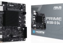 ASUS представи дънната платка Prime N100I-D D4 със запоен на нея чип Intel Alder Lake-N