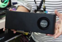 PNY показа GeForce RTX 4070 с “турбинен“ охладител