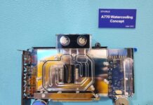 Sparkle оборудва с воден блок видеокартата Arc A770