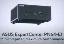 ASUS пусна мини-компютъра ExpertCenter PN64-E1 с платформата Intel Raptor Lake-H