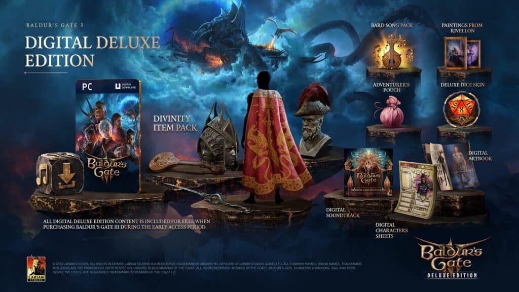 Предварителната поръчка на Baldur’s Gate 3 до трети август ви дава достъп до Deluxe изданието