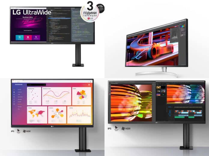 lg monitori Повишете ефективността си при работа с тези 3 Топ LG монитора