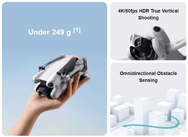 DJI представи своя най-усъвършенстван мини-дрон – Mini 4 Pro с възможност за предаване на видео от 20 км