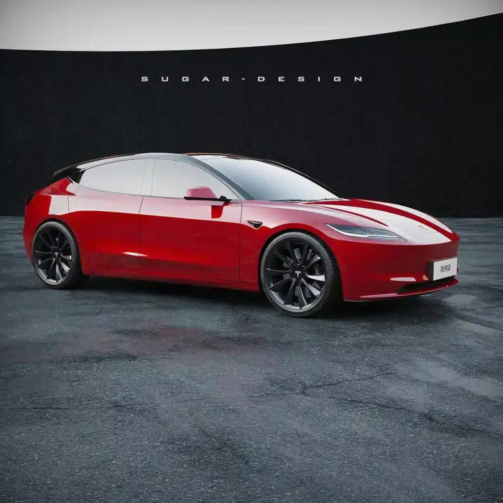 Ето как би изглеждала Тесла 3 shooting brake