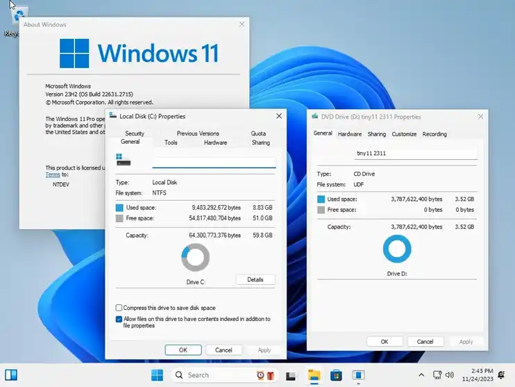 Tiny11 е малък, но могъщ: пълноценен 8GB Windows 11 с всички негови функции