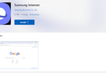 В Microsoft Store се появи настолният браузър Samsung Internet, но все още не е достъпен за изтегляне