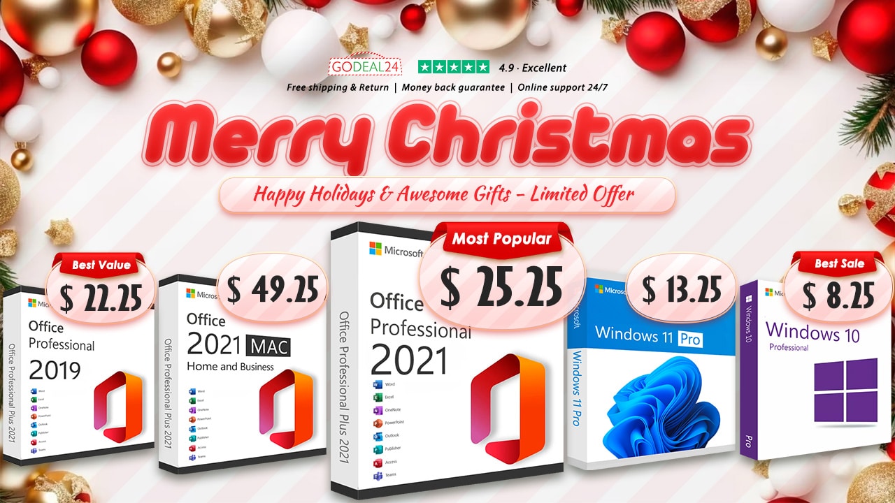Къде и как да си купите доживотен Office 2021 на цена от ? Коледата на Godeal24 ви предлага големи отстъпки!