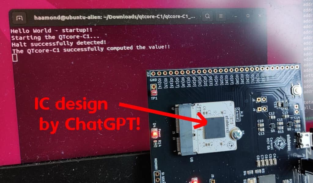ChatGPT проектира процесор и той беше успешно изработен – вижте го как управлява коледно светлинно шоу
