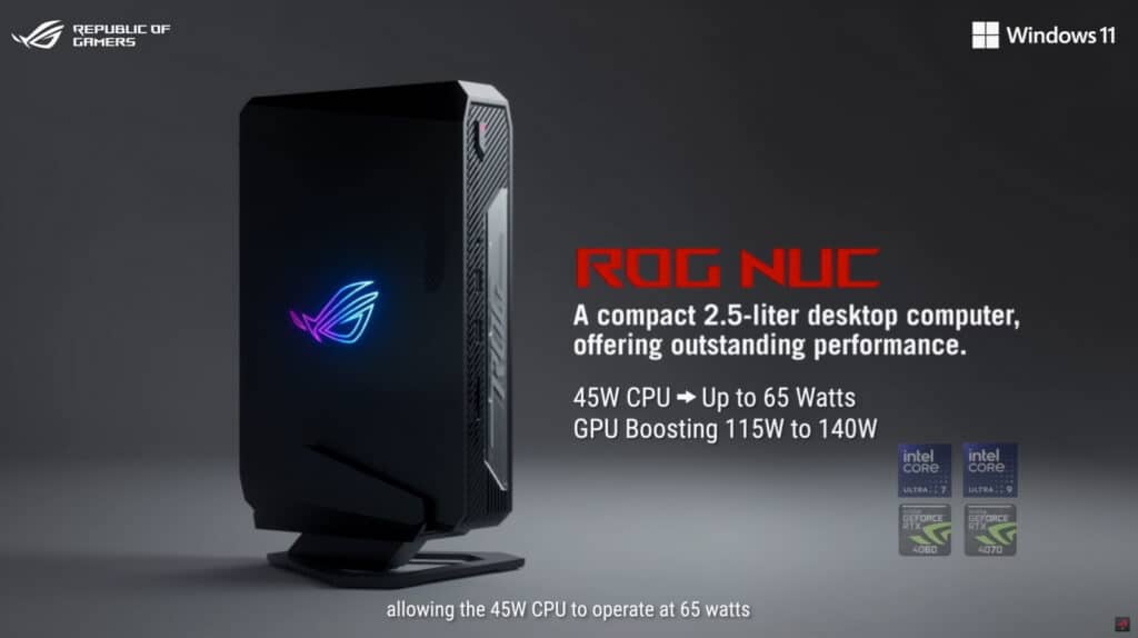 ASUS представи геймърския миникомпютър ROG NUC и професионалните NUC 14 Pro и NUC 14 Pro Plus