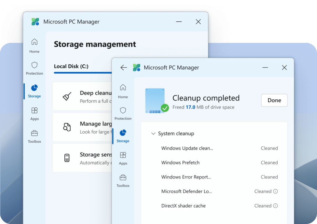 Новата програма PC Manager на Microsoft дава големи обещания безплатно ускоряване на компютъра ви