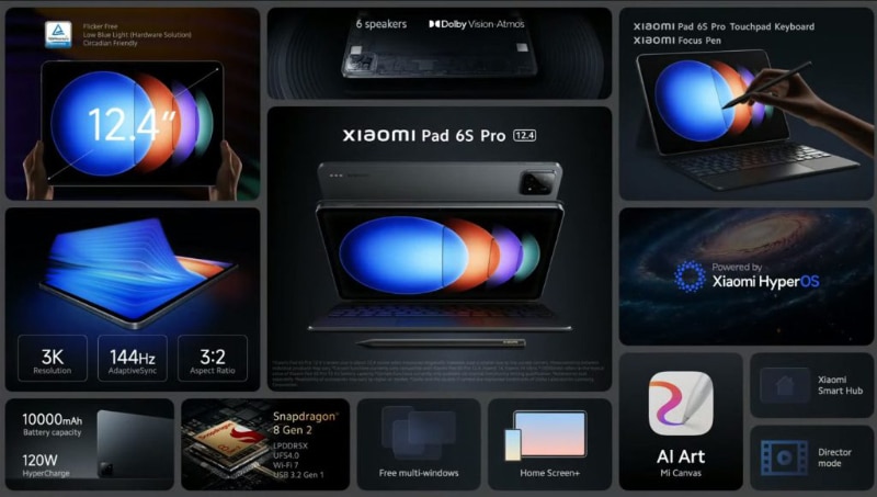Xiaomi Pad 6S Pro 12.4 дефилира в шоуто на компанията преди MWC 2024