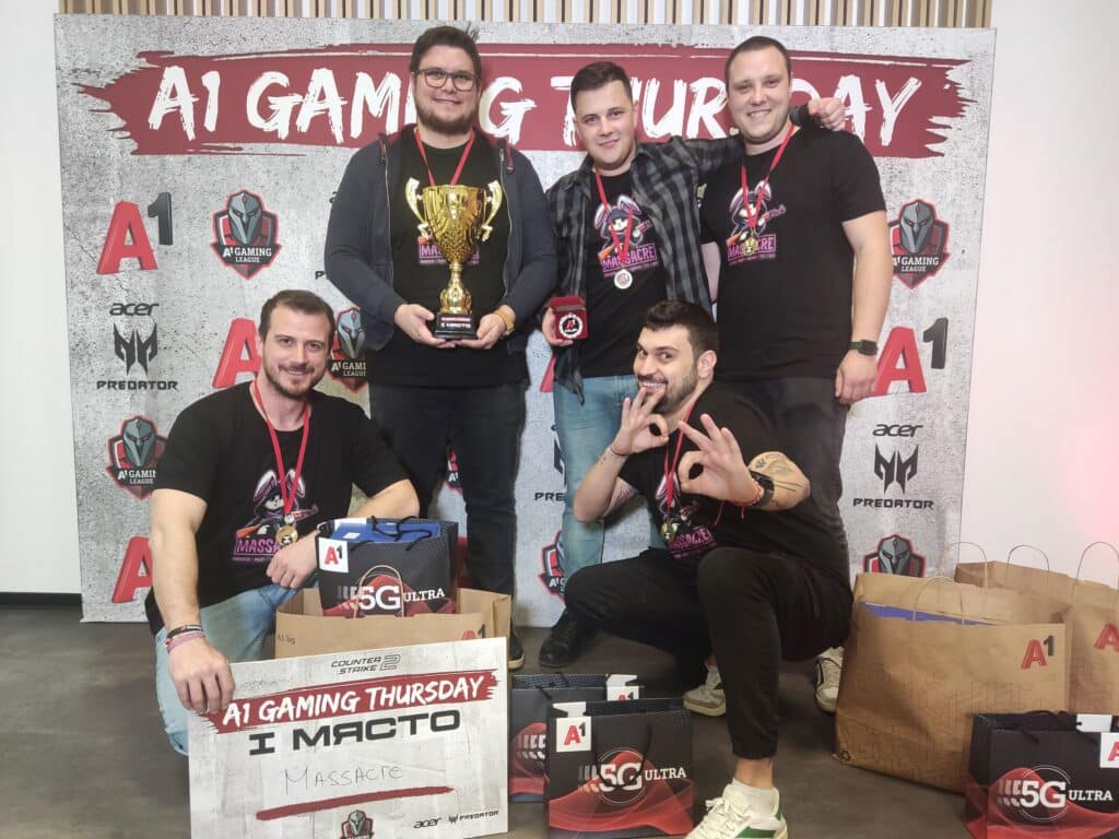 Победителите в A1 Gaming Thursday с част от наградите