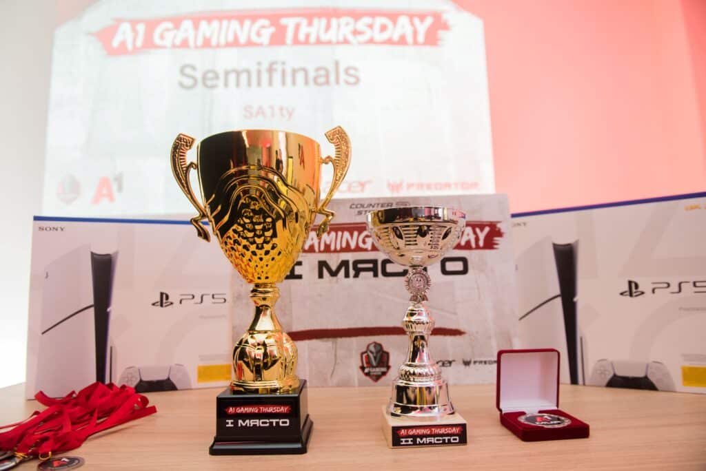 Част от наградния фонд в A1 Gaming Thursday