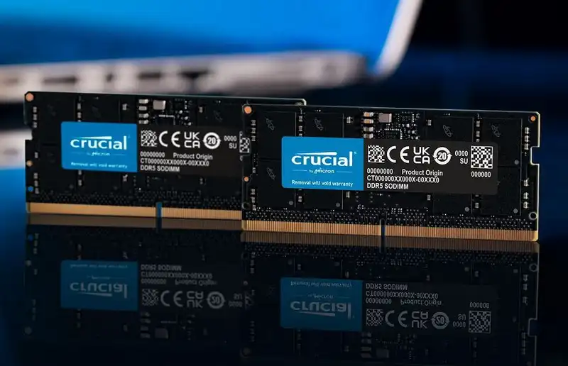 Нещо полезно: Crucial предлага 12GB SO-DIMM DDR5 модули памет за лаптопи