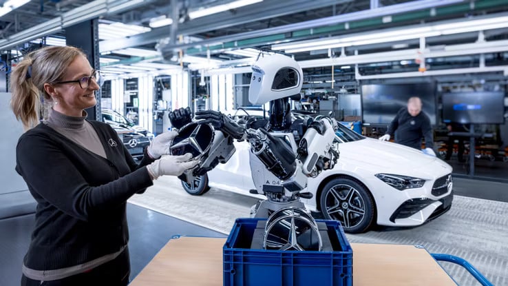 Автомобилите на Mercedes-Benz ще се произвеждат от хуманоидни роботи