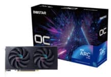 Biostar пусна графичната карта Intel Arc A750 OC със синя платка и проста охладителна система