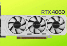 GALAX представи нископрофилната GeForce RTX 4060 с три вентилатора и бяла платка