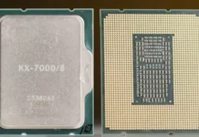 Китайският процесор Zhaoxin KX-7000 побеждава Skylake в многоядрените бенчмаркове