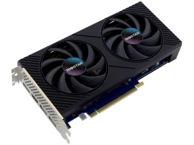 Biostar пусна графичната карта Intel Arc A750 OC със синя платка и проста охладителна система
