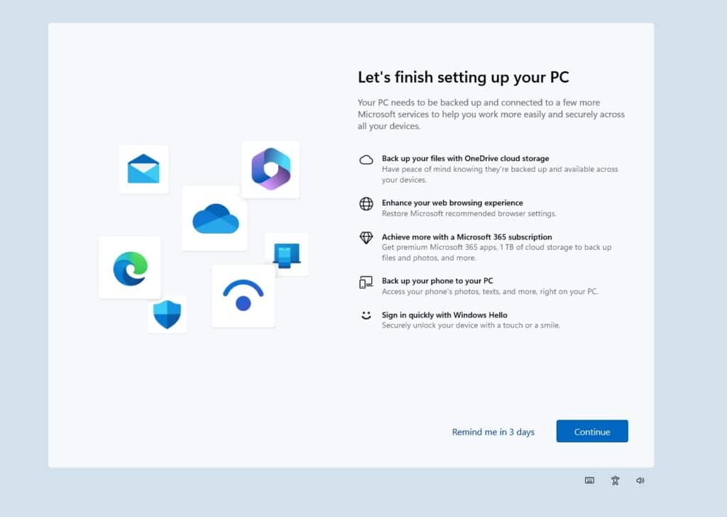 Microsoft започна да показва пълноекранни уведомления на компютрите с инсталиран Windows 11, за да популяризира своите услуги