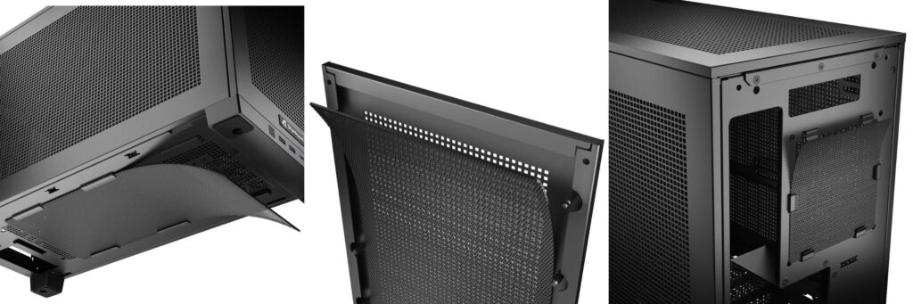 Mini-ITX корпуса Sharkoon Rebel C20 ITX побира видеокарти с дължина до 365 мм и 360 мм радиатори