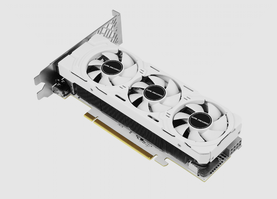 GALAX представи нископрофилната GeForce RTX 4060 с три вентилатора и бяла платка