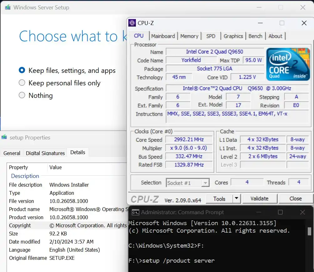 Отново се започва: за инсталирането на тестовата Windows 11 24H2 build 26080 задължително е необходим процесор с поддръжката на SSE4.2 инструкциите
