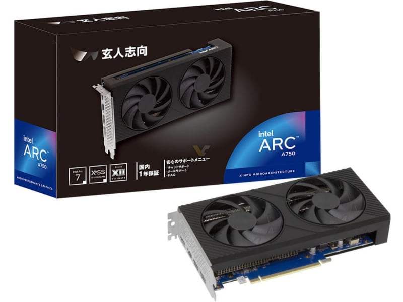 Biostar пусна графичната карта Intel Arc A750 OC със синя платка и проста охладителна система