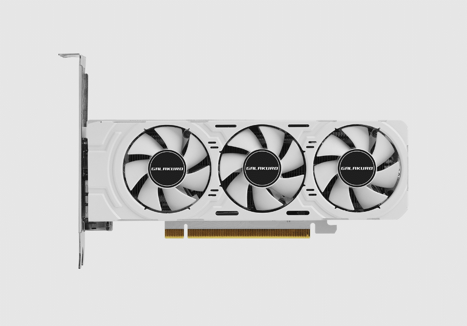 GALAX представи нископрофилната GeForce RTX 4060 с три вентилатора и бяла платка