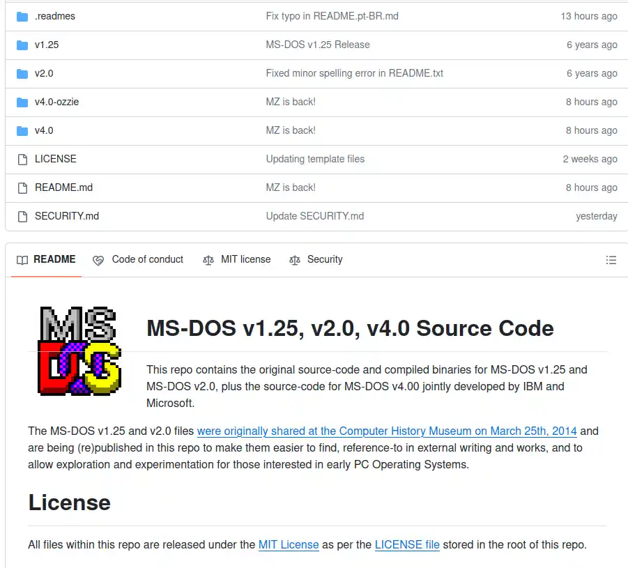 Полезно за програмистите: сорс кодът на MS-DOS 4.00 бе публикуван в GitHub (видео)