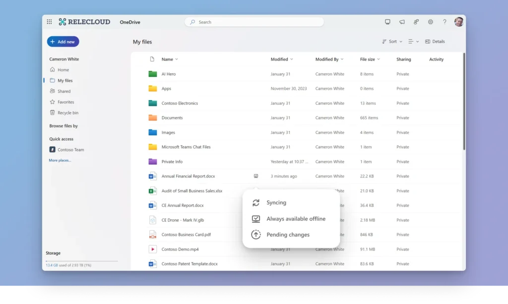Полезно: Microsoft въвежда офлайн режим в уеб версията на OneDrive