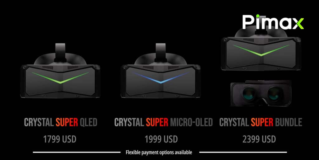 Представиха VR-очила със сменяеми QLED и Micro-OLED екрани за 2399 долара
