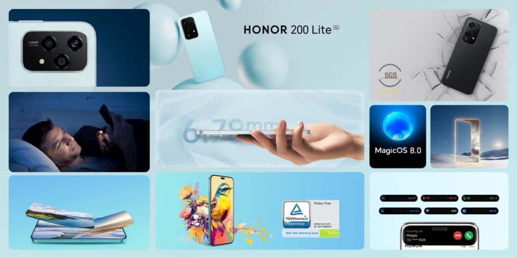 Представен е смартфонът Honor 200 Lite с чип Dimensity 6080 и 108 MP камера за €330
