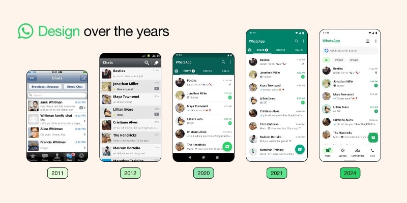 Разработчиците радикално обновиха дизайна на WhatsApp за Android и iOS